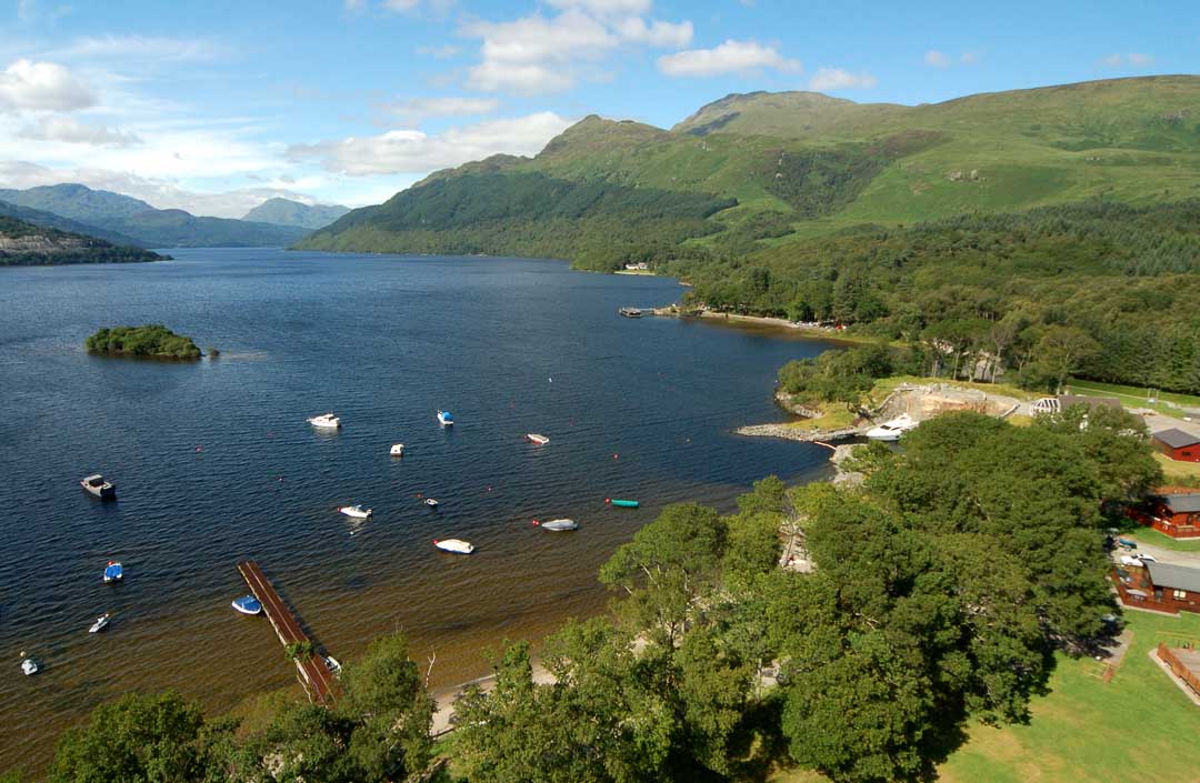 loch lomond aerial view